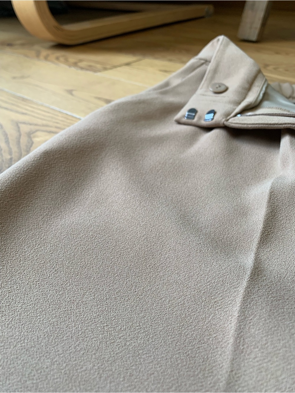 RW&CO Beige High-Waist Wide Leg Trousers - Picture 7 of 7